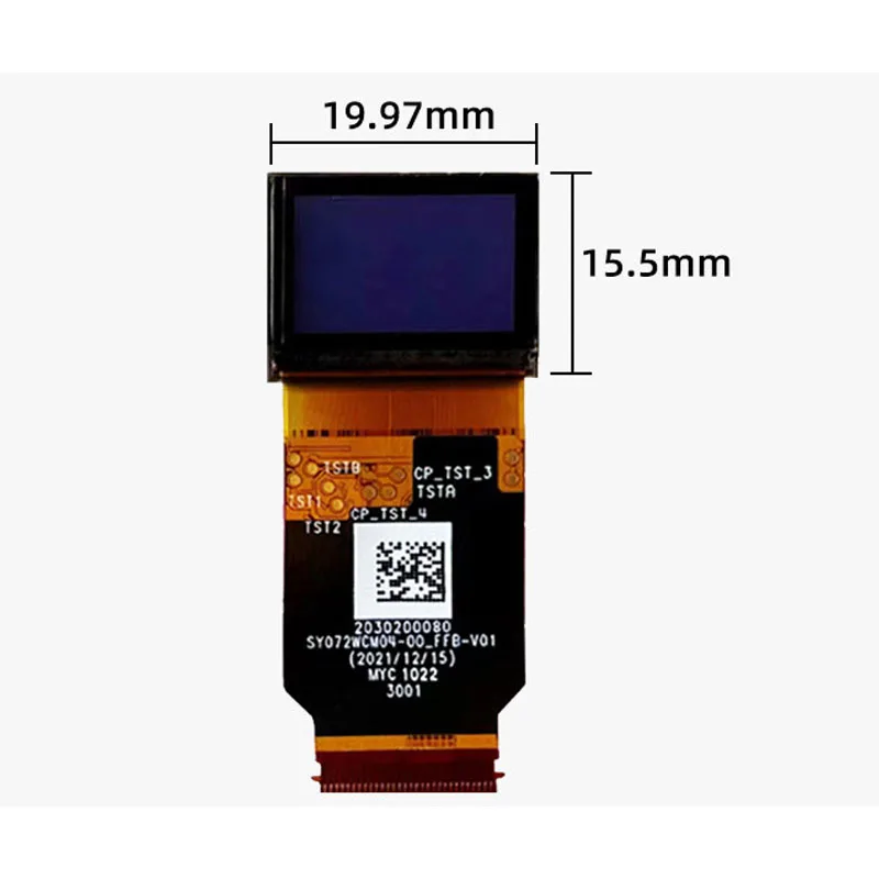 0,72 Дюйма 1920x1200 Микро OLED-дисплей на основе кремния с интерфейсом MIPI LCD SY072WCM04 - 2