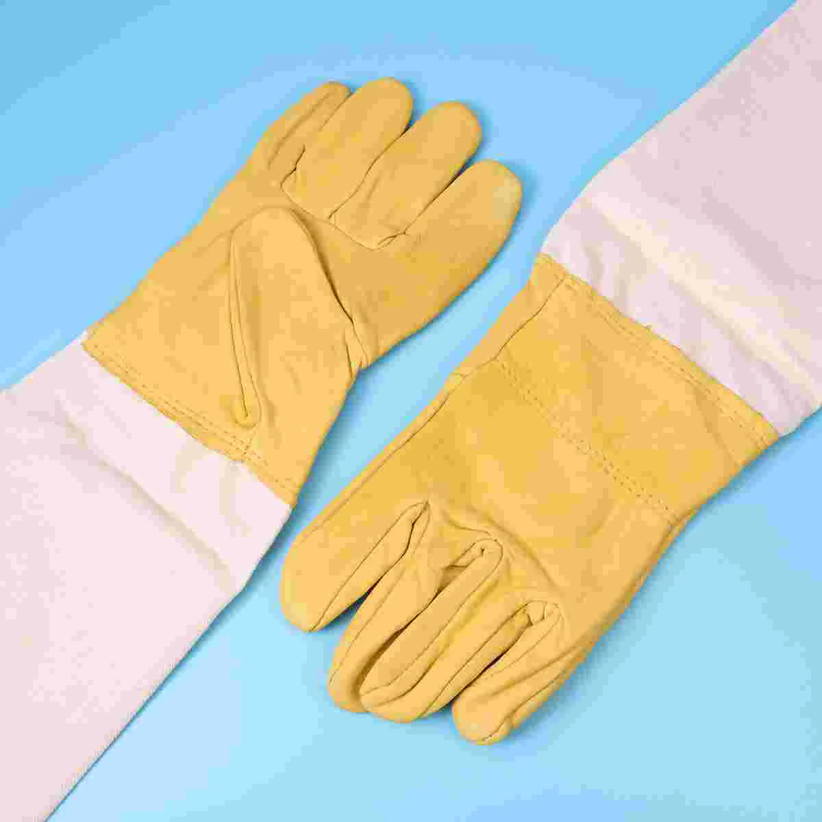 1 пара перчаток для пчеловода, защитные перчатки для пчеловода премиум-класса, перчатки (размер XXL) - 4