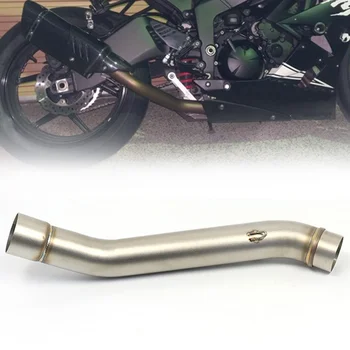1 шт., средняя труба глушителя выхлопных газов мотоцикла, соединитель из нержавеющей стали, скользящее соединение, средняя труба для Kawasaki Z750 2004-2008