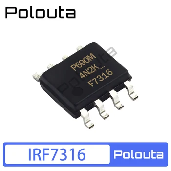 10 Шт Polouta IRF7316 SOP8 MOS Полевой Транзистор Патч Электрические Компоненты Arduino Nano DIY Электронный комплект Бесплатная Доставка