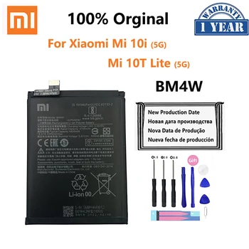 100% Оригинальный BM4W 4820 мАч Аккумулятор Для телефона Xiaomi Mi 10i 10T Lite Mi10i 10TLite 5G Запасные Батареи мобильного телефона Bateria