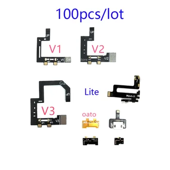 100 шт. Гибкий кабель для NS Switch Oled Switch Lite, пересмотренный комплект кабелей V1/V2/V3/Lite/3,3 В, чип печатной платы
