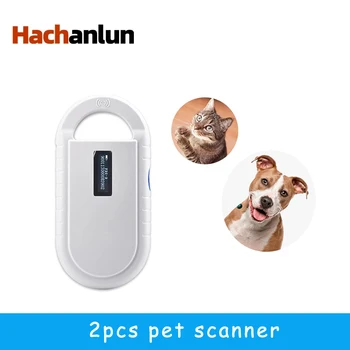 2 шт./компл. ISO11784/5 FDX-B Устройство для Считывания Идентификатора животного с Чипом-Транспондером USB RFID Ручной Сканер Микрочипов для Собак, Кошек, Лошадей