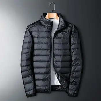 2023, Легкий короткий пуховик, Мужская теплая Мужская куртка, Переносная зимняя Повседневная Корейская версия, Мужское пальто, мужская куртка
