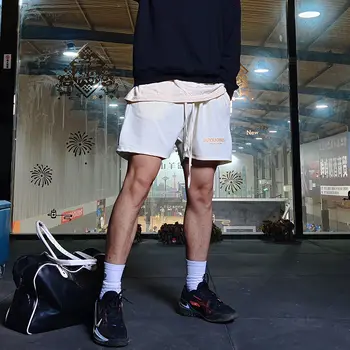 2023 Новые свободные трендовые спортивные шорты, мужские дышащие брюки из вафельного никеля, летние тонкие повседневные баскетбольные шорты для бега Y2K