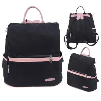2023 Повседневный Оксфордский рюкзак, Женские черные Водонепроницаемые нейлоновые школьные сумки для девочек-подростков, Высококачественная Модная дорожная сумка-тоут