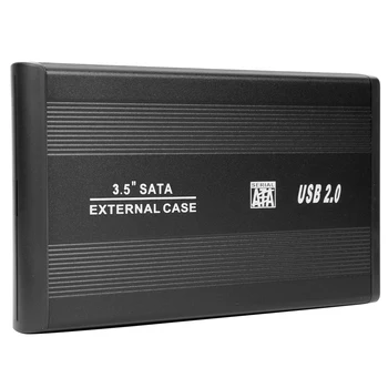 3,5-дюймовый корпус жесткого диска с портом USB 2.0 на SATA SSD, корпус жесткого диска со скоростью 480 Мбит/с, внешний твердотельный жесткий диск