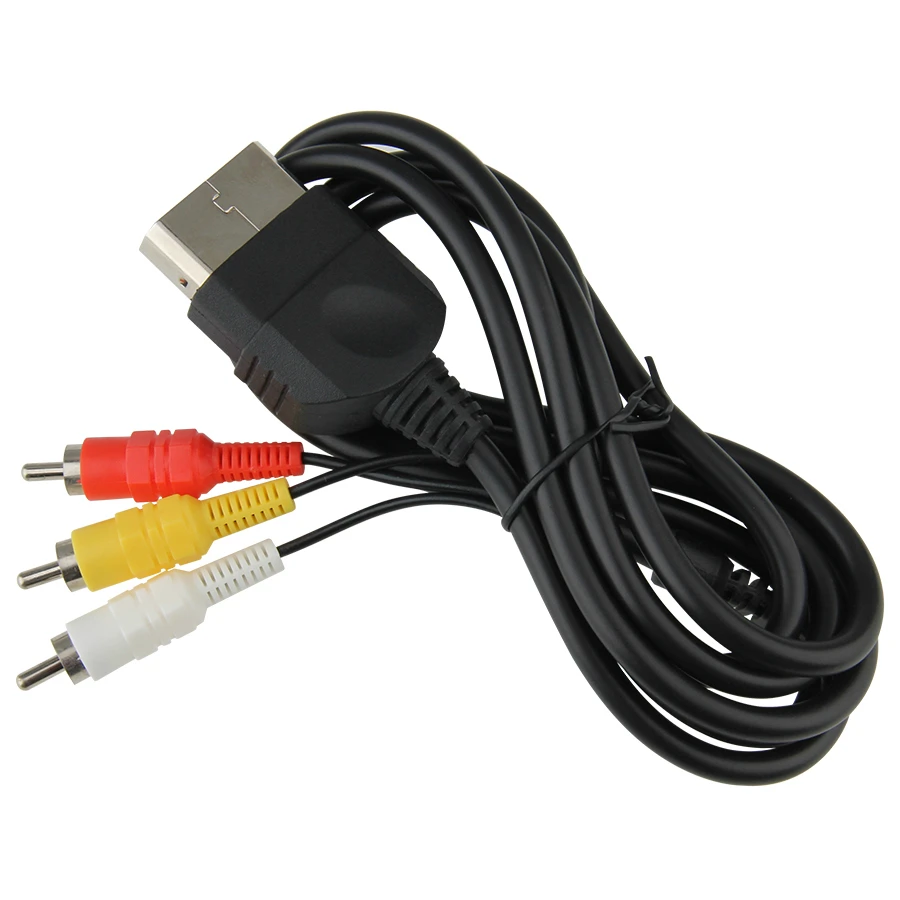 500 шт. 6-футовый AV-аудио-Видео Композитный кабель, кабель RCA для XBOX ORIGINAL CLASSIC 1 - 1