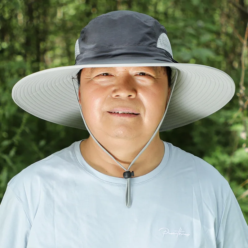 60-65 см Большая голова вокруг шляпы, большой размер, большая голова, жирное лицо, большая солнцезащитная шляпа, мужская рыбацкая шляпа, солнцезащитная кепка - 4