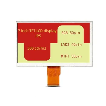 7-Дюймовый TFT ЖК-дисплей Модуль 1024RGBx600 500 Bright Select Touch 50pin RGB 40pin LVDS 30pin MIPI