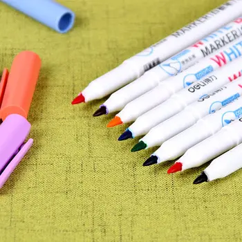 8 шт 8-цветная доска на водной основе, которую можно протирать офисной ручкой для обучения