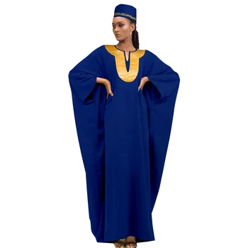 Afripride Элегантное женское платье с Длинным рукавом, халат с аппликацией, Повседневная Удобная шляпа, Группа халатов A2225150