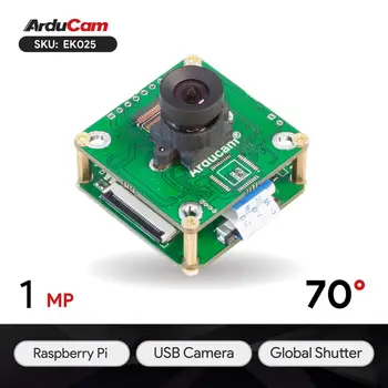 Arducam OV9281 Комплект для оценки USB-камеры с глобальным затвором на 1 Мп - 1/4-дюймовый монохромный модуль камеры M12 NoIR с защитным экраном USB2