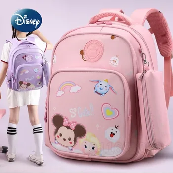 Disney Новая школьная сумка для девочек с мультяшной Минни, модный тренд, рюкзак для девочек, высококачественная повседневная школьная сумка для девочек большой емкости