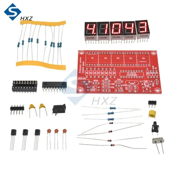 DIY Kit Цифровой светодиодный Счетчик частоты 1 Гц-50 МГц, Кварцевый генератор, Измеритель, Тестер