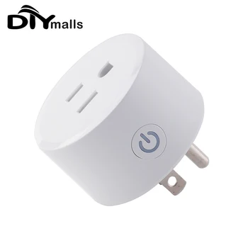 DIYmalls Zig-bee Smart Plug Адаптер для розетки с дистанционным управлением, совместимый с Alexa Echo Dot SmartThings Zig-bee 3.0