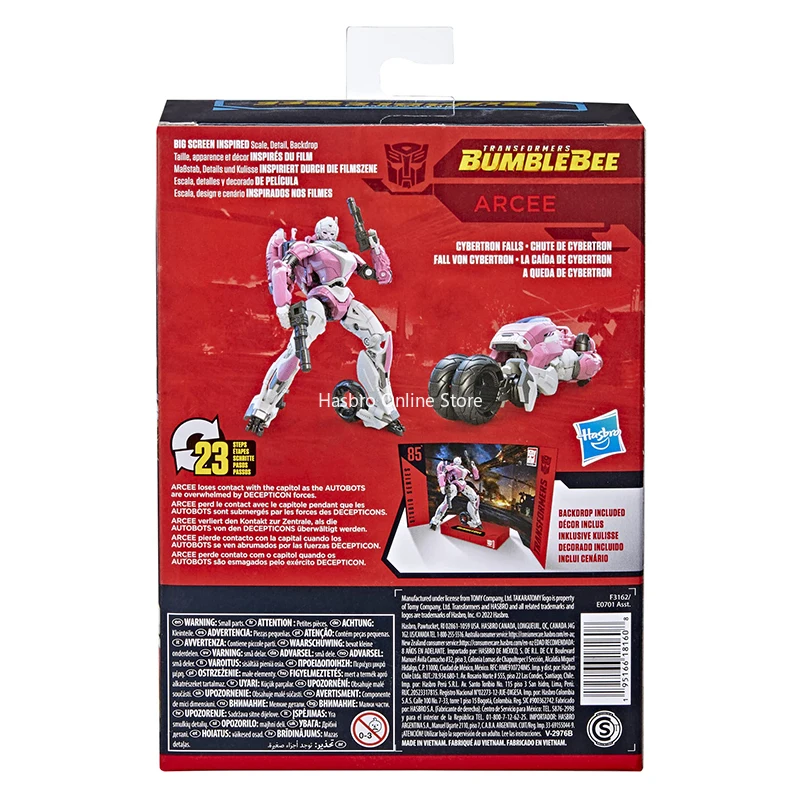 Hasbro Transformers Studio Series 85 Deluxe Трансформеры: Игрушки Bumblebee Arcee на День рождения, Рождественский подарок F3162 - 4