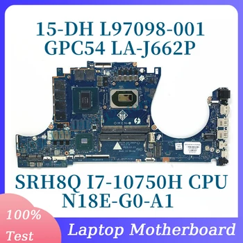 L97098-601 L97098-001 с материнской платой SRH8Q I7-10750H CPU для материнской платы ноутбука HP 15-DH N18E-G0-A1 GPC54 LA-J662P 100% протестировано нормально
