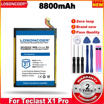 LOSONCOER 0 цикл 100% Новый 8800 мАч для Teclast X1 Pro планшетный ПК P3362160