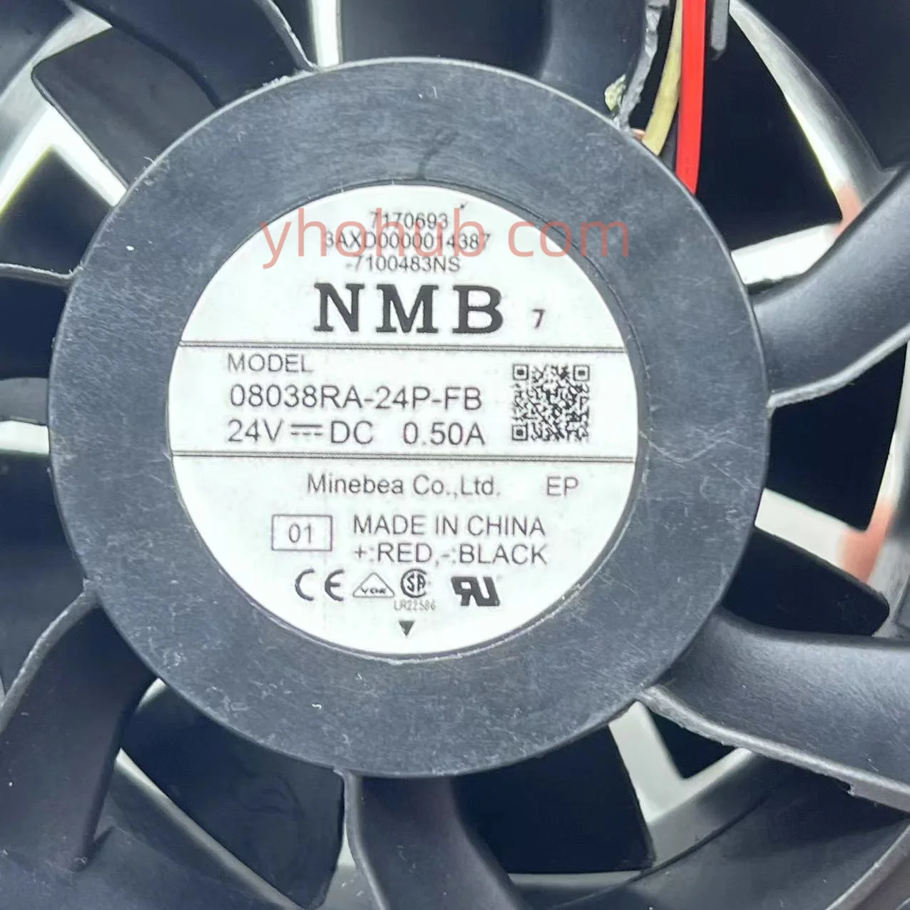 NMB-MAT 08038RA-24P-FB 01 DC 24V 0.5A 80x80x38 мм 3-проводной Серверный вентилятор охлаждения - 2