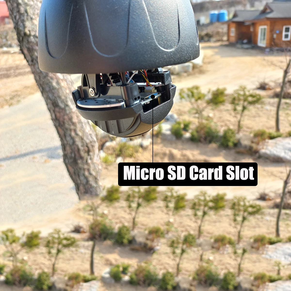 OwlCat 8-мегапиксельная наружная водонепроницаемая черная купольная IP-камера 4K HD Human Smart Автоматическое отслеживание Обнаружения транспортного средства Слот для SD-карты Аудио - 4
