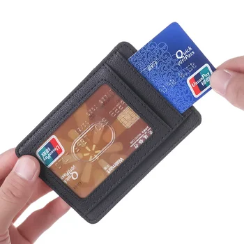 RFID Блокирующий Кожаный Кошелек, Держатель для кредитных ID-карт, Кошелек, Чехол для Денег для Мужчин и Женщин 2019, Модная сумка 11,5x8x0,5 см