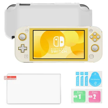 Switch Lite 2019, силиконовый чехол для Nintendo Switch Lite Mini, защитный чехол с защитой экрана из закаленного стекла