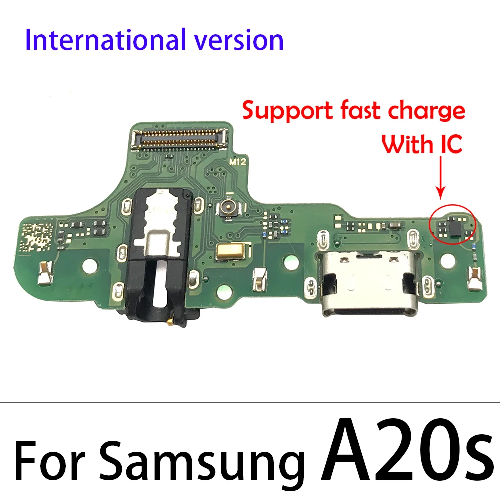 USB Зарядное устройство Разъем Для Зарядки Гибкая Плата Микрофон Для Samsung A21A12 A10S A20S A30S A50S A70S A01A11 A21S A31 A41 A51A71 - 4
