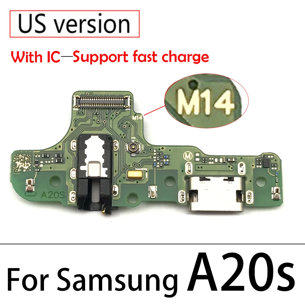 USB Зарядное устройство Разъем Для Зарядки Гибкая Плата Микрофон Для Samsung A21A12 A10S A20S A30S A50S A70S A01A11 A21S A31 A41 A51A71 - 5