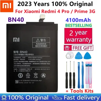 Xiao Mi Оригинальный Сменный аккумулятор для телефона BN40 для Xiaomi Redmi 4 Pro Prime 3G Hongmi 4 Pro 4100 мАч с бесплатными инструментами