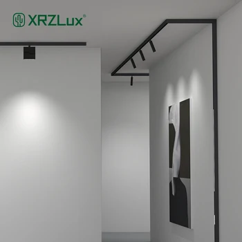 XRZLux Современная Система освещения магнитных Дорожек для Поверхностного монтажа 1M DC 24V Крытый рельсовый путь Светодиодные Потолочные Прожекторы для Гостиной