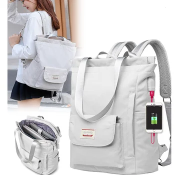 ZKXQZ Женская сумка через плечо для ноутбука из водонепроницаемой ткани Оксфорд, рюкзак для ноутбука, 15,6-дюймовый Рюкзак для ноутбука, школьный рюкзак для девочек
