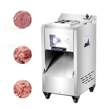 Автоматическая Машина для резки мяса свежей говядины, Машина для нарезки мяса из нержавеющей Стали, Машина для нарезки мяса Кубиками, Машина для резки мяса