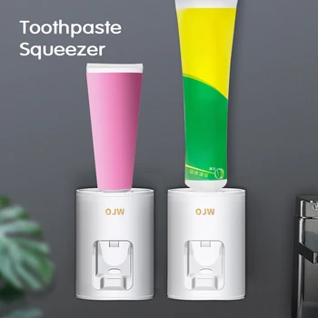 Автоматический дозатор зубной пасты, без перфорации, держатель для зубных щеток, настенная соковыжималка для зубной пасты, Аксессуары для домашнего хранения