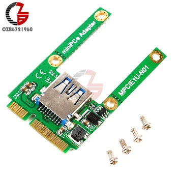 Адаптер для мини-ПК Слот для карт PCI-E Плата расширения к интерфейсу USB 2.0 Адаптер MPCIE 1U-N01 Модуль Конвертера Riser Card DIY