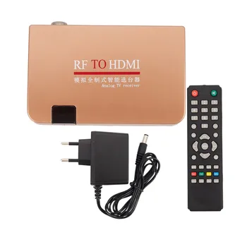 Адаптер преобразователя RF в HDMI Аналоговый приемник Аналоговый ТВ-бокс Цифровая коробка пульт дистанционного Управления ЕС Штекер