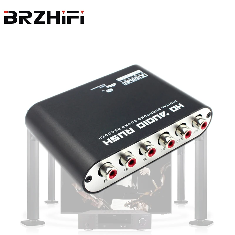 Аудиодекодер BREEZE DT01 По оптоволокну + Коаксиальный аудиовыход на 5,1 канала DTSDolby/AC-3 Объемный ЦАП - 0