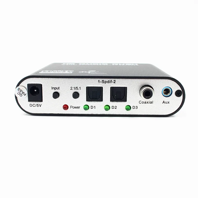 Аудиодекодер BREEZE DT01 По оптоволокну + Коаксиальный аудиовыход на 5,1 канала DTSDolby/AC-3 Объемный ЦАП - 2