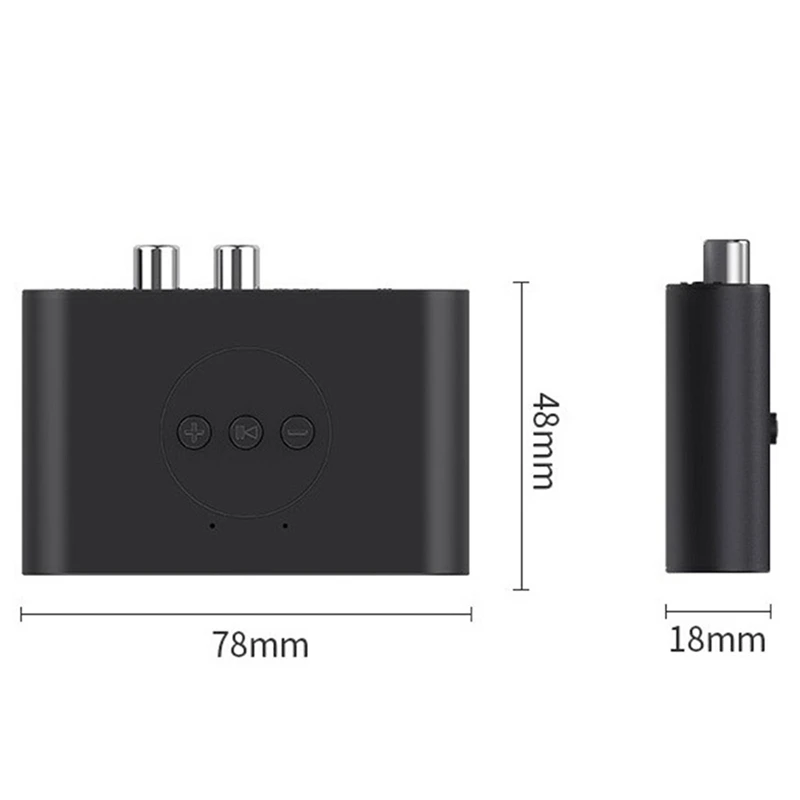 Аудиоприемник Bluetooth 5.2 NFC USB Флэш-Накопитель RCA 3,5 Мм AUX USB Стерео Музыкальный Беспроводной Адаптер С Микрофоном - 1