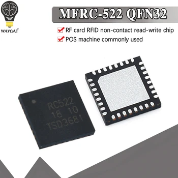 Бесконтактный считыватель микросхем IC MFRC522 RC522 MFRC52201HN1 QFN32 Сделано в Китае чип