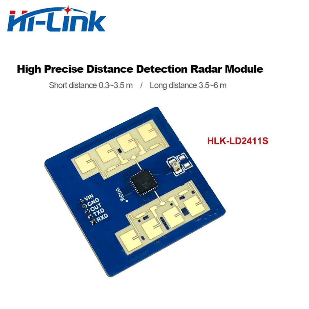 Бесплатная доставка 24G Hi-Link HLK-LD2411-S mmWave радарный модуль определения расстояния - 0