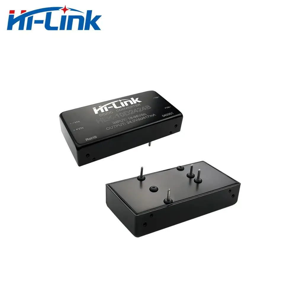 Бесплатная доставка, 5 шт./лот, от 24 В до 24 В 420 мА, изолированный модуль преобразователя постоянного тока HLK-10D2424B, Шэньчжэнь, Hi-Link - 1