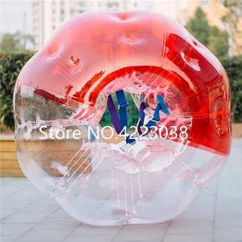 Бесплатная Доставка Надувной футбольный мяч с пузырчатым бампером 0,8 мм ПВХ 1,5 м Гигантский мяч для хомяка