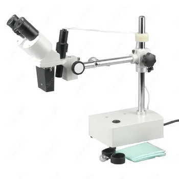 Бинокулярный стереомикроскоп-AmScope поставляет 10X-20X Бинокулярный стереомикроскоп со стрелой + свет