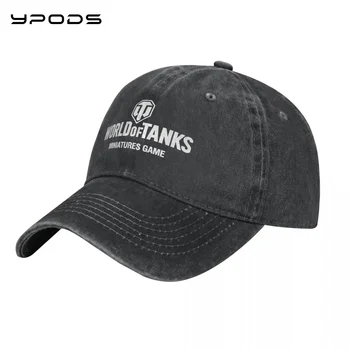 Винтажная бейсболка World Of Tanks, моющаяся хлопковая регулируемая кепка, шляпы для мужчин