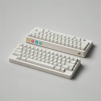 Вишневый Профиль 140 Клавиш PBT Keycaps с Подкладкой из Красителя, Милый Классный Детский Белый Keycap для Индивидуальной Механической Клавиатуры DIY MX Switch