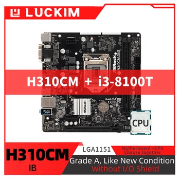 Восстановленная материнская плата H310CM-IB LGA1151 i3-8100T с процессором