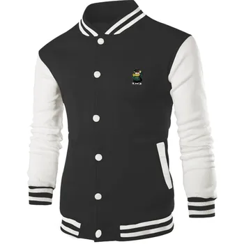 Вышитый логотип, новая весенне-осенняя мужская куртка-пилот, бейсбольная куртка, куртка с цветным блоком в стиле колледжа, костюм для пары