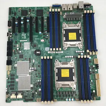 Горячая Распродажа X9DRH-7TF Для серверной материнской платы Supermicro С Поддержкой Семейства E5-2600 V1/V2 ECC LGA2011 DDR3 X540 с двумя Портами 10GBase-T