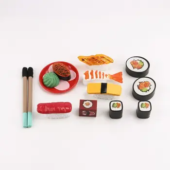Детские симуляторы японских суши, игрушки для приготовления пищи на кухне, набор для игры в мини-суши, игрушки для приготовления пищи на кухне для детей